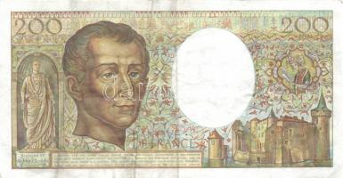 Franciaország 1988. 200Fr T:III (apró tűlyukak)
France 1988. 200 Francs C:F