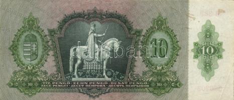 1930-43. 10P ,20P, 50P, 100P mindegyik hamis nyilaskereszt felülbélyegzéssel T:II-