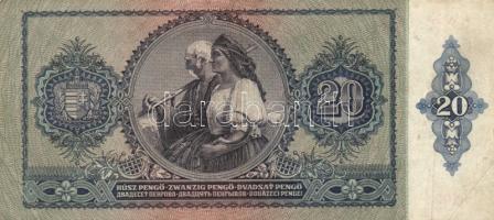 1930-43. 10P ,20P, 50P, 100P mindegyik hamis nyilaskereszt felülbélyegzéssel T:II-