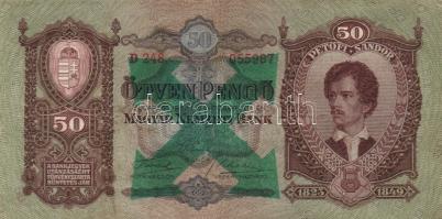 1930-43. 10P ,20P, 50P, 100P mindegyik hamis nyilaskereszt felülbélyegzéssel T:II-