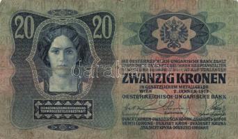 1912. 100K + 1913. 20K (2x) mindegyik hamis "Felülbélyegzés Törökbecsei Járás Főszolgabírája&qu...