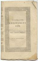 1832 Szilasy János: Kresznerics Ferencz élete, in Tudományos Gyűjtemény 1832/8, pp 1-50, újságtöredék a teljes cikkel