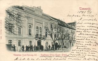 1898 Temesvár Jenő square, town hall