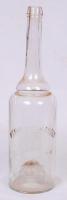 Cca 1890 Brassó, Kenyeres Károly erdélyi szeszes üveg, hibátlan állapotban, magasság: 34 cm