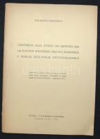 1942 Desiderio Dercsényi: Contributi allo studio dei rapporti fra la plastica ungherese nell'eta romanica e quella dell'Italia settentrionale. Estratto da "Studi e documenti italo-ungheresi della Regia Accademia d'Ungheria di Roma diretti da Stefano Genthon - Annuario 1940-1941". Különlenyomat /  Offprint