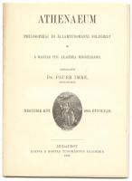 1895 Jannsen: Epikuros tana az élvezetről, in Athenaeum, IV/2-3. szám, pp211-228, pp354-378, folyóirattöredék a teljes cikkel