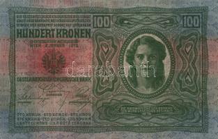 1912. 100K + 1913. 20K + 1917. 2K mindegyik nem hivatalos "Bács Bodrog Megyei Ó-Becsei Járás......