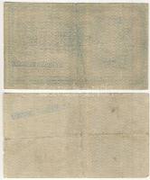 1918. 25K "hullámos" (2x), alacsony sorszámmal hátoldalukon nem hivatalos "Szegedi Né...