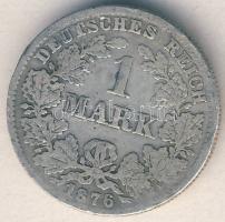 Német Birodalom/Császárság 1876C 1M Ag T:3 Germany/Empire 1876C 1 Mark Ag C:F