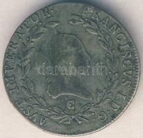 Ausztria/cseh verdejel 1809C 20Kr Ag T:3
Austria/Czech mintmark 1809C 20 Kreuzer Ag C:F
