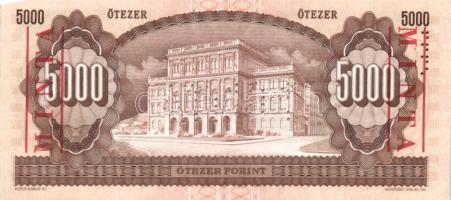 1995. 5000Ft "K 00000533" "MINTA" perforációval és felülnyomással T:I