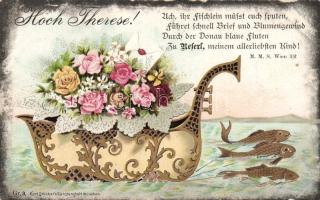 1899 Flowers, fishes, litho (EB)