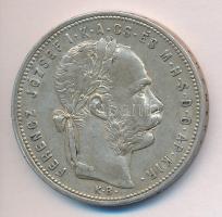 1881KB. 1Ft Ag "Középcímer" T:2-