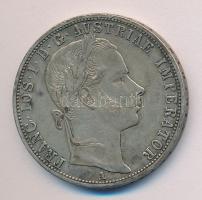 Ausztria 1860A 1Fl Ag T:2-
Austria 1860A 1 Florin Ag C:VF