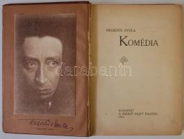 Hegedüs Gyula: Komédia. (anekdóták, jelenetek) Bp. 1914. Szerző. 238 p. Egészbőr kötésben