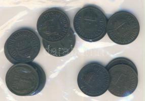 1926-1939. 1f (13x) majdnem teljes sorozat (hiányzik 1929-es) egyikből dupla T:2,2-