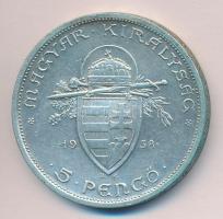 1938. 5P Ag "Szent István" T:2 ph.