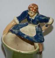 Cca 1900 Korondi korsó, apró hibákkal, magasság: 35 cm