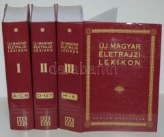 Új magyar életrajzi lexikon I.-VI. kötet. Komplett Markó László (szerk.) Helikon Kiadó, 2007. Mindazon személyek életrajza, akik a gazdasági, műszaki, politikai, társadalmi és kulturális élet, valamint a sport területén az elmúlt ezer évben megörökítésre méltót alkottak. Szép állapotban