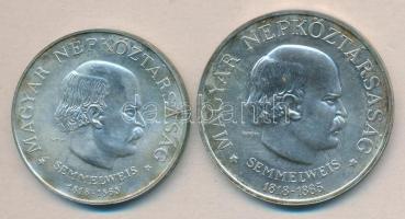 1968. 50Ft Ag + 100Ft Ag "Semmelweis" pár T:BU