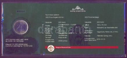 2009. 200Ft elsőnapi veret díszcsomagolásban +
2006. 200Ft "FB" "Búcsú a 200Ft-os ban...