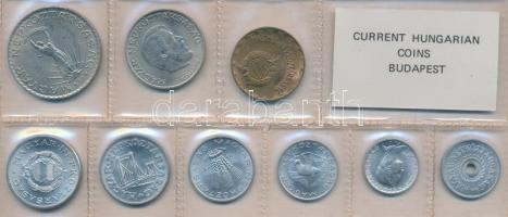 1975. 2f-10Ft 9db klf érmés forgalmi sor fóliatokban T:1