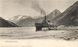 Steamship in Norway, Jörundfjord