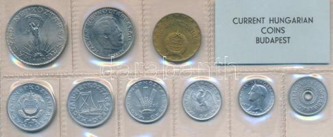 1973. 2f-10Ft 9db klf érmés forgalmi sor fóliatokban T:1