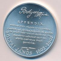 2002. 3000Ft Ag "Bolyai János" T:BU Csak 3000db!