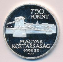 1998. 750Ft Ag "Budapest egyesítésének 125. évfordulója" T:PP