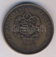 Bognár György (1944-) 1989. "MÉE Gyöngyösi Csoport - Aradi Vértanúk / Poeltenberg Ernő" Br...