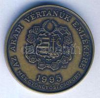 Bognár György (1944-) 1988. "MÉE Gyöngyösi Csoport - Aradi Vértanúk / Török Ignác" Br emlé...