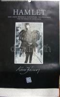 2009-es falinaptár Kass János rézkarcai Shakespeare Hamlet című tragédiájához