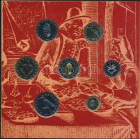 2001. 1Ft-100Ft 7klf db, szettben "Ezeréves a magyar pénzverés" T:BU Csak 7000db!