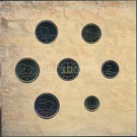 2005. 1Ft-100Ft 7klf db + 10Ft "József Attila" dísztokos szettben T:BU Csak 8000db!