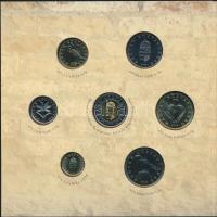 2005. 1Ft-100Ft 7klf db + 10Ft "József Attila" dísztokos szettben T:BU Csak 8000db!