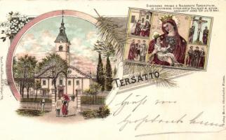 1898 Fiume Trsat hill litho