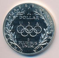 Amerikai Egyesült Államok 1988S 1$ Ag "Olimpia" tanúsítvánnyal, díszdobozban és kartonban T:1 USA 1988S 1 Dollar Ag "Olympics" with certificate, in case and carton C:Unc