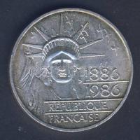 Franciaország 1986. 100Fr Ag "Szabadság-szobor" T:1- ph.
France 1986. 100 Francs Ag "...