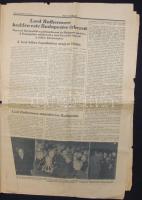 1938 A Pesti Hírlap nov. 9. száma a Felvidéki bevonulás híreivel