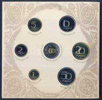 2007. 1Ft-100Ft 8klf db, szettben, benne "Berán Lajos és a pengő" Ag (999) emlékérem T:PP ...