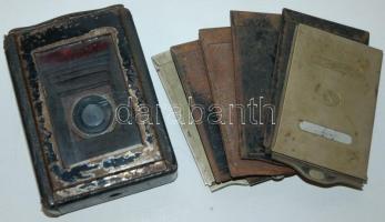 1928 Zeca márkájú lemezes harmonikás fényképezőgép a Paul Zeh Kamerawerktől, Radionar Anastigmat 6.5...