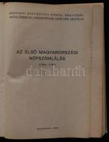 Az első magyarországi népszámlálás (1784-1787). Bp., 1960, Központi Statisztikai Hivatal Könyvtára-M...