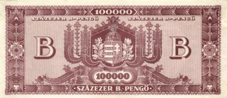 1946. 1.000.000BP T:I-/II (hajtatlan, hátlapon kis ragasztónyom)