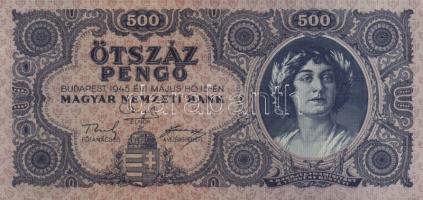1945. 500P (3x) egymás utáni sorszámmal T:I