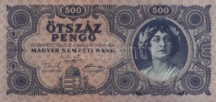 1945. 500P (3x) egymás utáni sorszámmal T:I