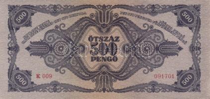 1945. 500P (3x) egymás utáni sorszámmal T:I