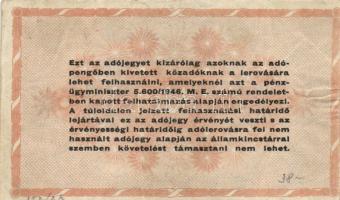 1946. 100.000.000AP balra tolódott nyomattal T:III