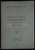 A hajnal páholy 10 éves fennálásának rövid története. Bp., 1913. Hajnal páholy. 45p.