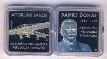 2007. 1000Ft "Adorján János - Libelle" T:PP + 2009. 1000Ft "Bánki Donát" T:PP